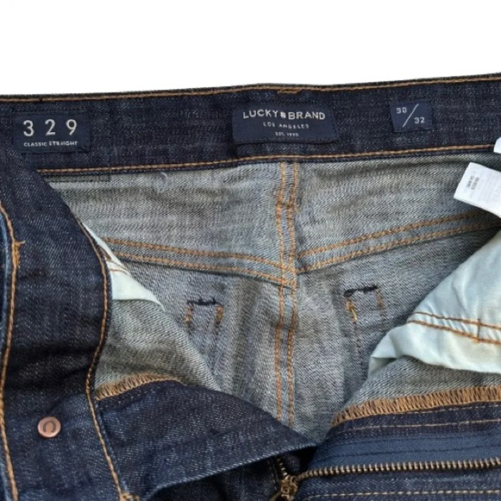 Lucky Brand Jeans Men's 329 Classic Straight Leg Dark Blue Jeans 30X32